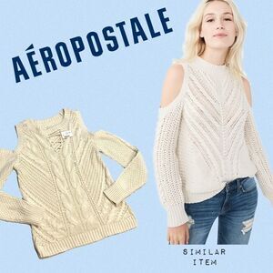 NWT Aeropostale knit cold shoulder sweaters